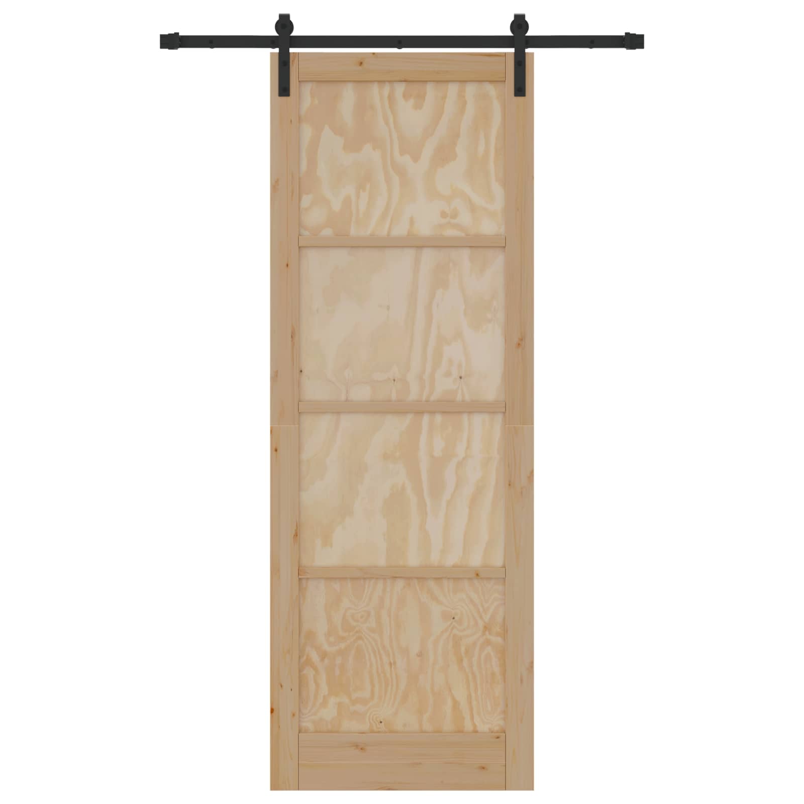 Porta scorrevole Naturale 83 x 232 cm Legno Massello di Pino | homemem39