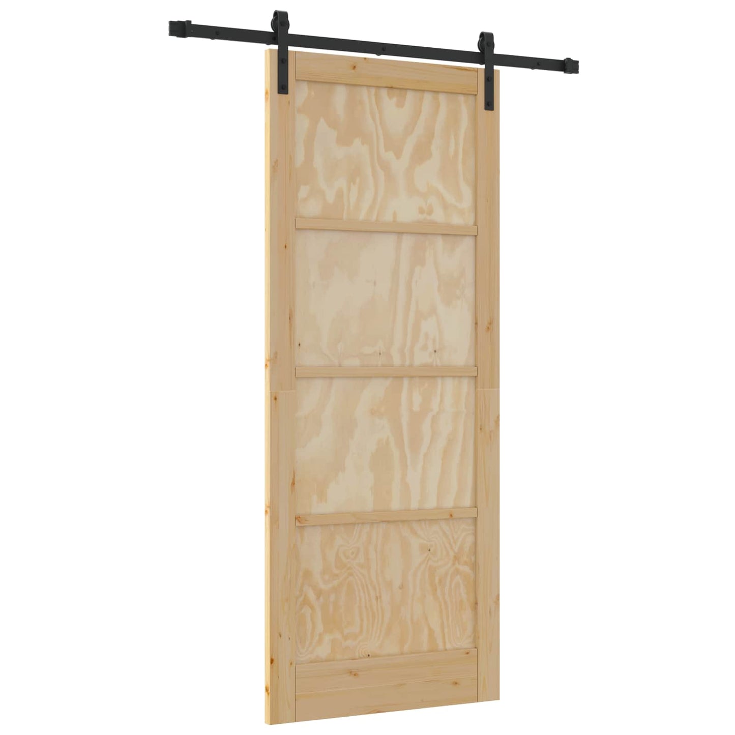 Porta scorrevole Naturale 86 x 211 cm Legno Massello di Pino | homemem39