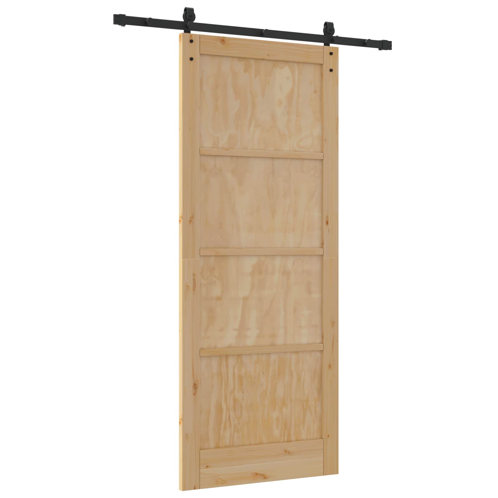 Porta scorrevole Naturale 86 x 211 cm Legno Massello di Pino | homemem39