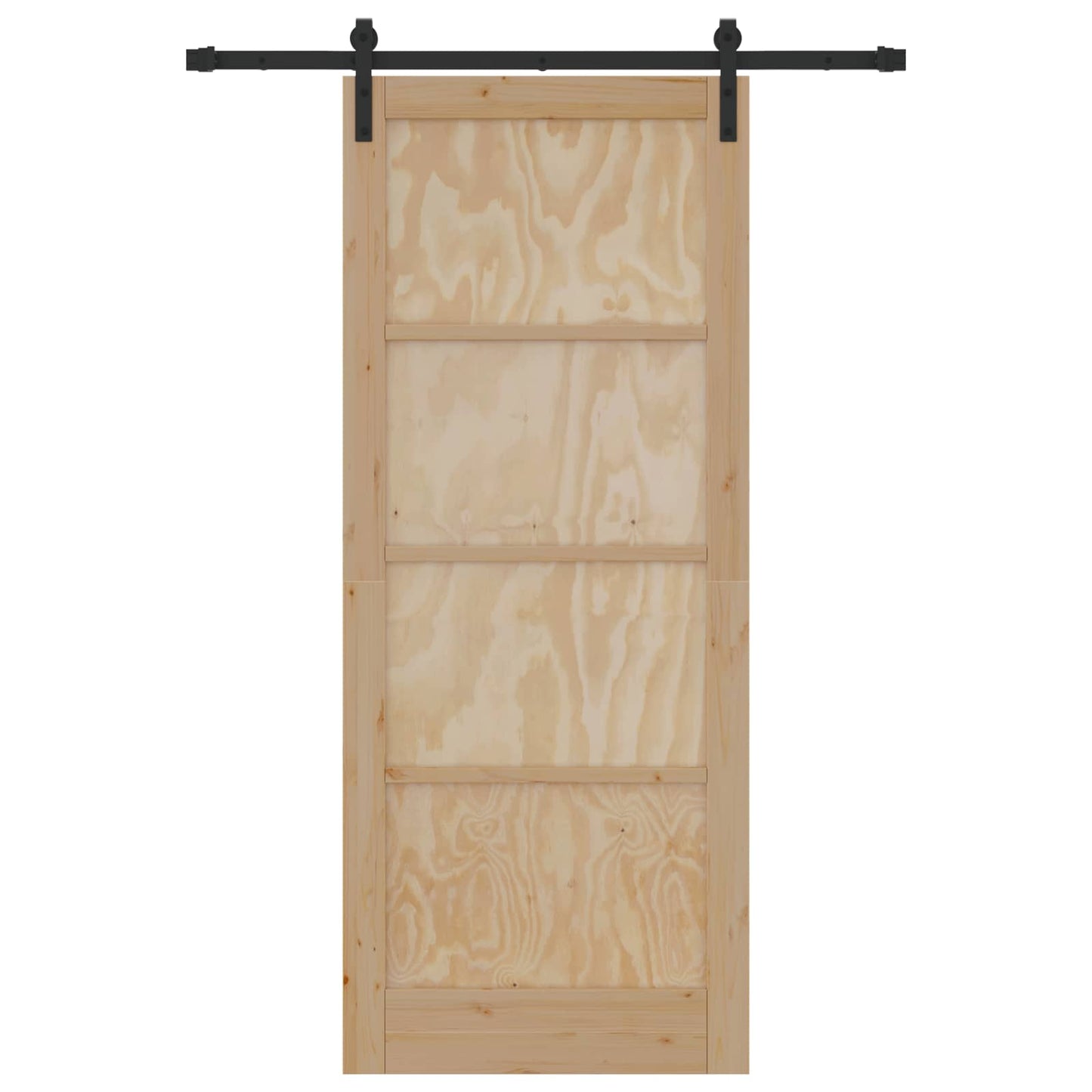 Porta scorrevole Naturale 86 x 211 cm Legno Massello di Pino | homemem39
