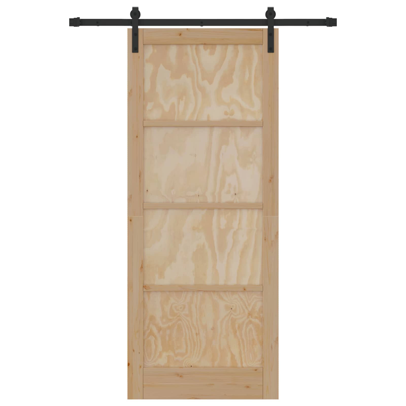 Porta scorrevole Naturale 86 x 211 cm Legno Massello di Pino | homemem39