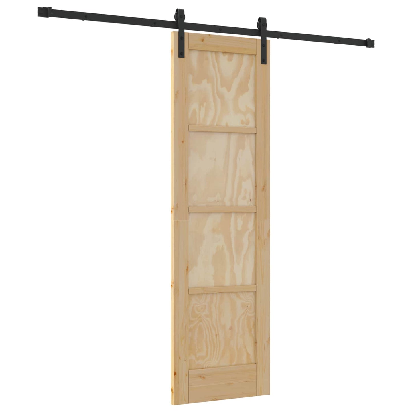 Porta scorrevole Naturale 61 x 198,5 cm Legno Massello di Pino | homemem39