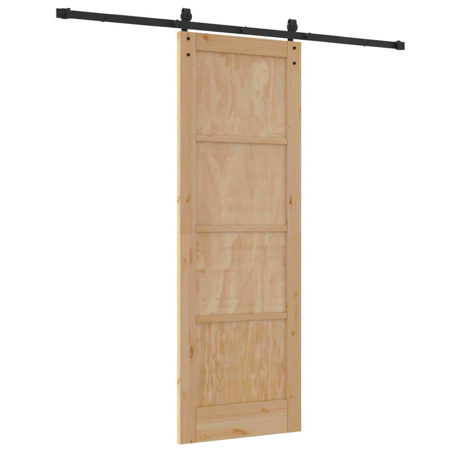 Porta scorrevole Naturale 73,5 x 211 cm Legno Massello di Pino | homemem39