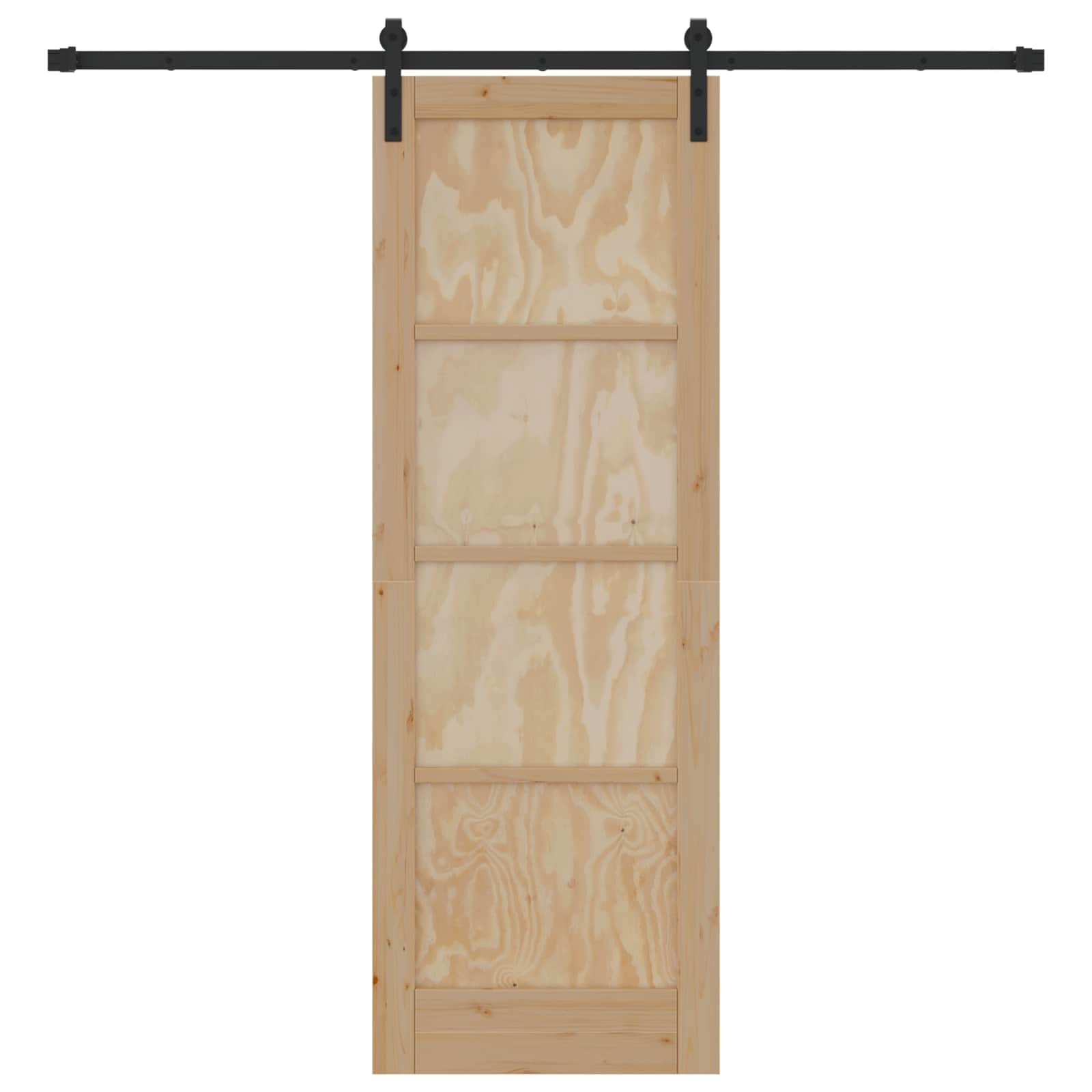 Porta scorrevole Naturale 73,5 x 211 cm Legno Massello di Pino | homemem39
