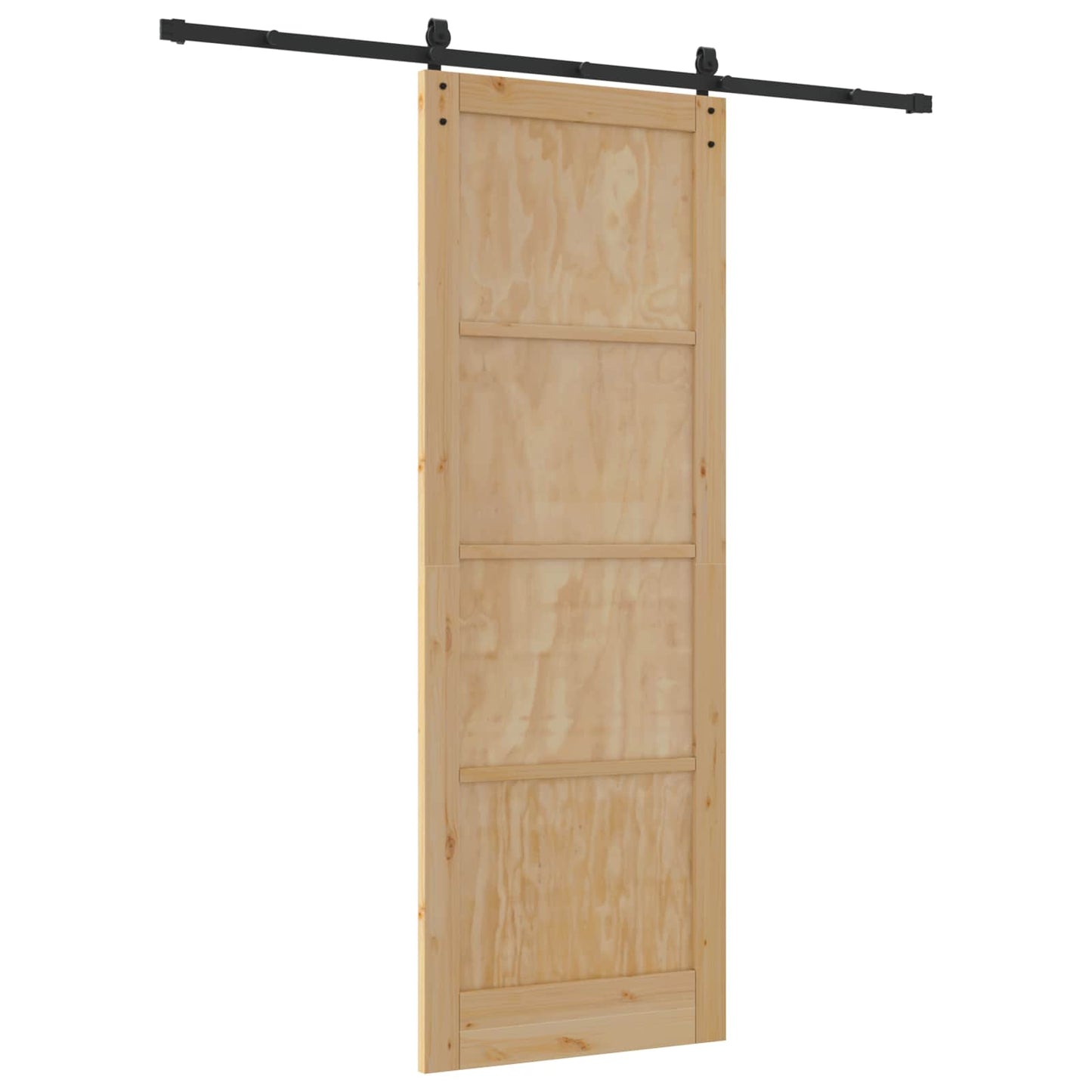 Porta scorrevole Naturale 83 x 232 cm Legno Massello di Pino | homemem39