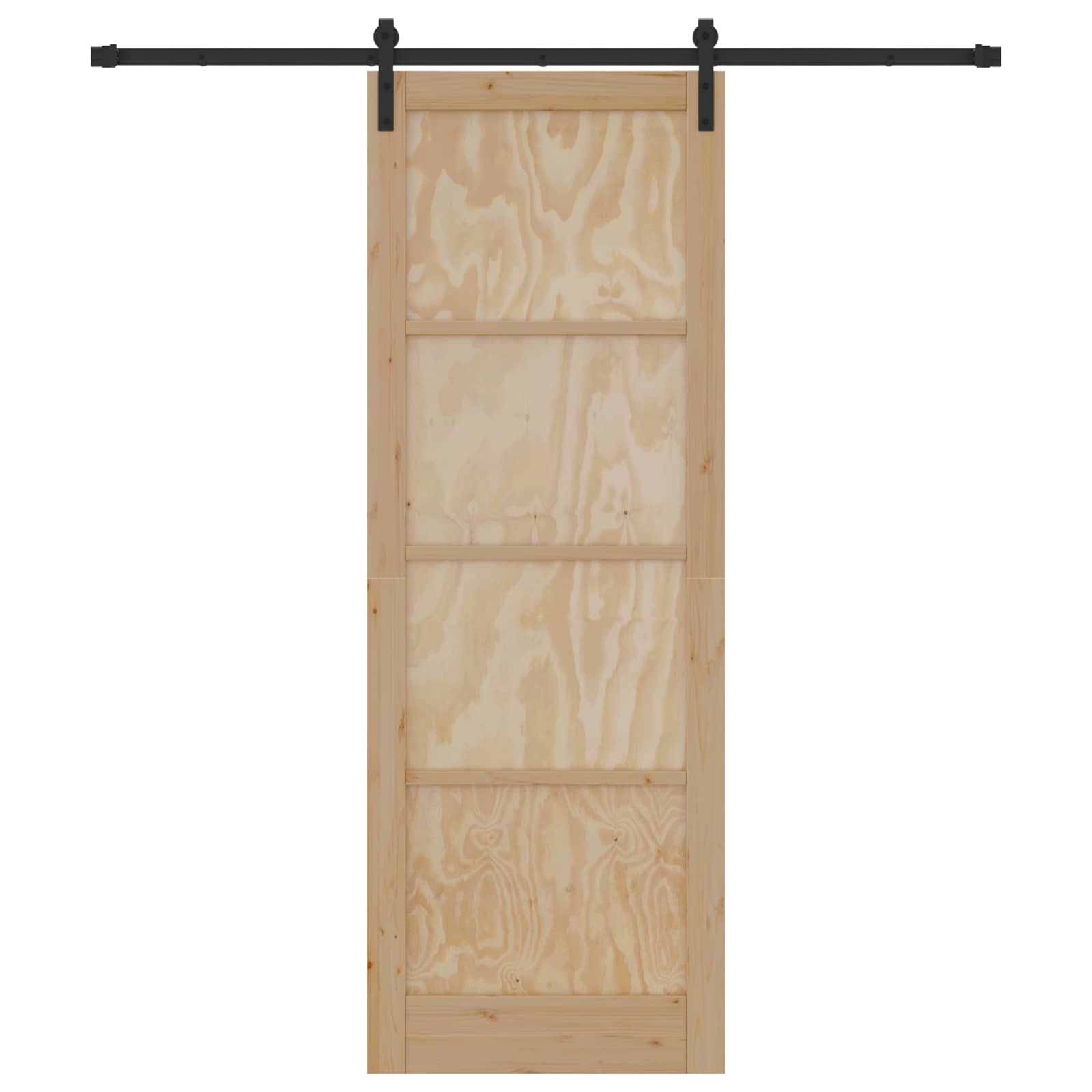 Porta scorrevole Naturale 83 x 232 cm Legno Massello di Pino | homemem39