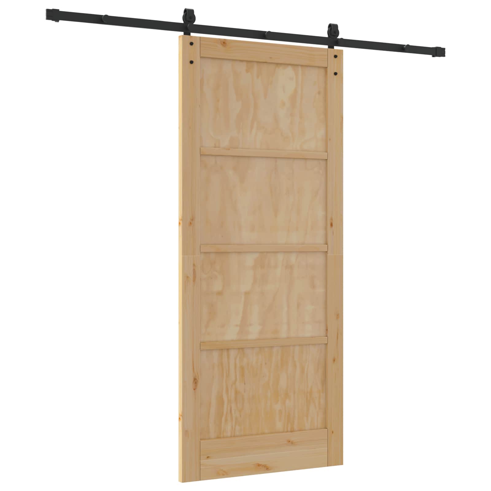 Porta scorrevole Naturale 86 x 198,5 cm Legno Massello di Pino | homemem39