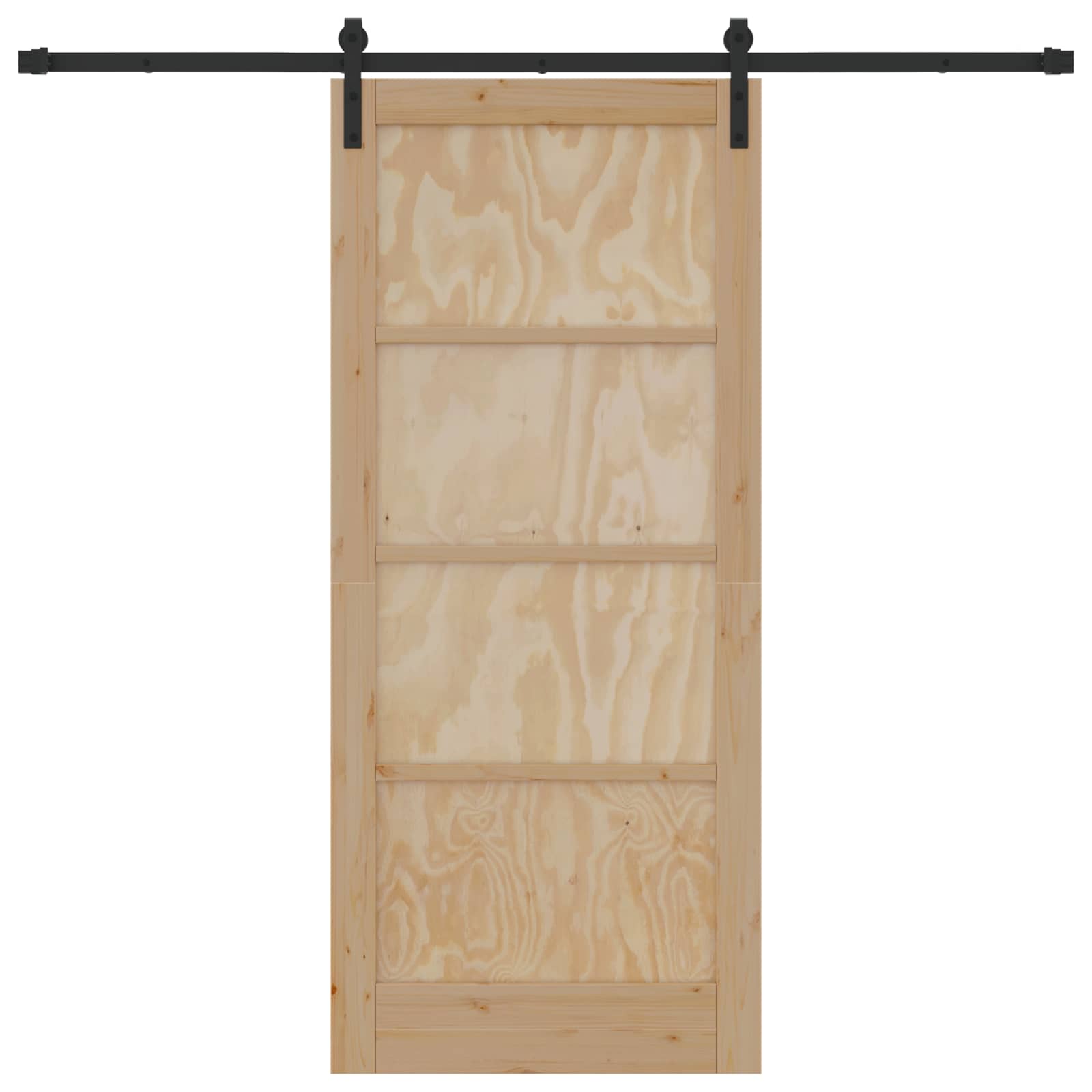 Porta scorrevole Naturale 86 x 198,5 cm Legno Massello di Pino | homemem39