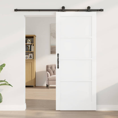 Porta scorrevole Bianco e Nero 83 x 202 cm | homemem39
