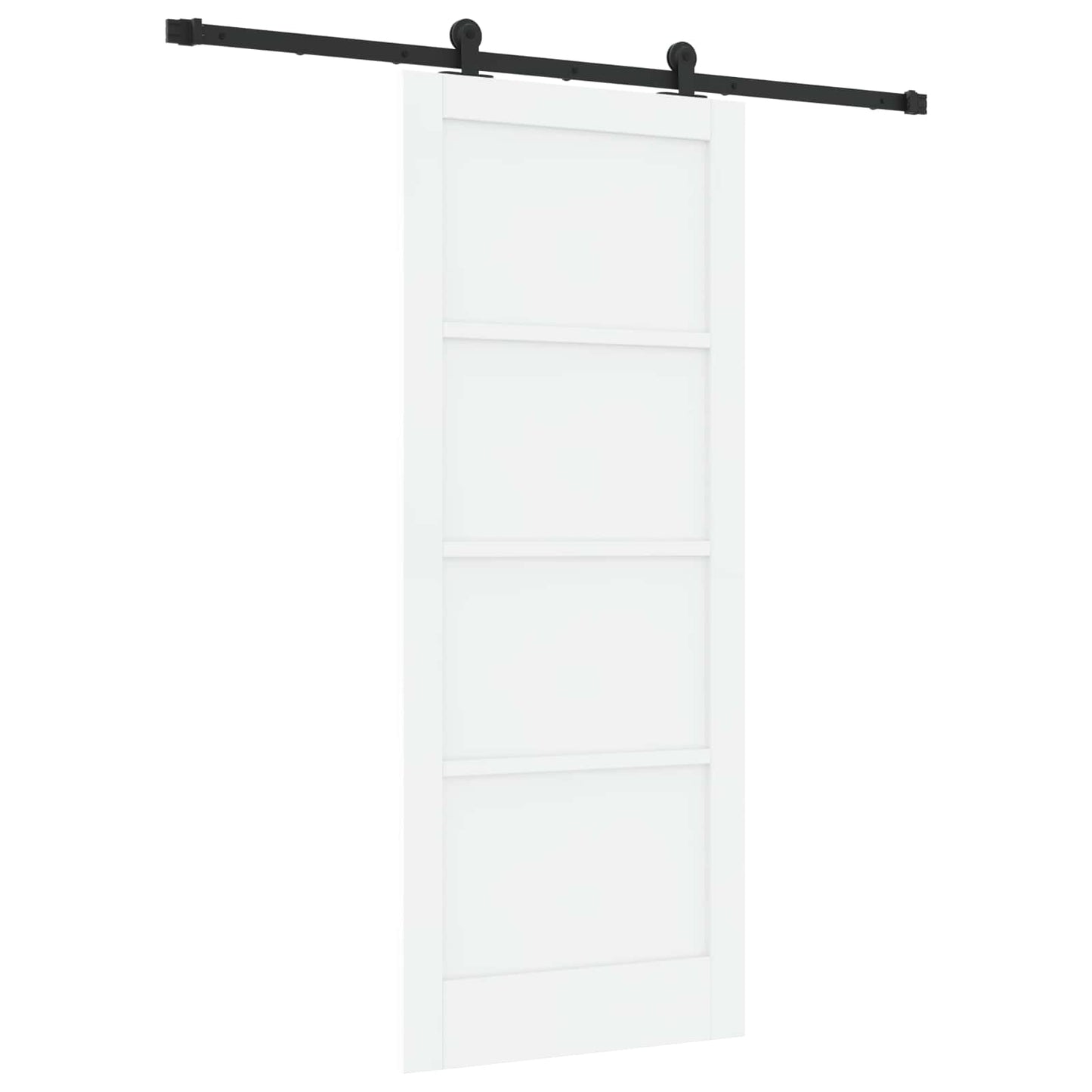 Porta scorrevole Bianco e Nero 83 x 202 cm | homemem39