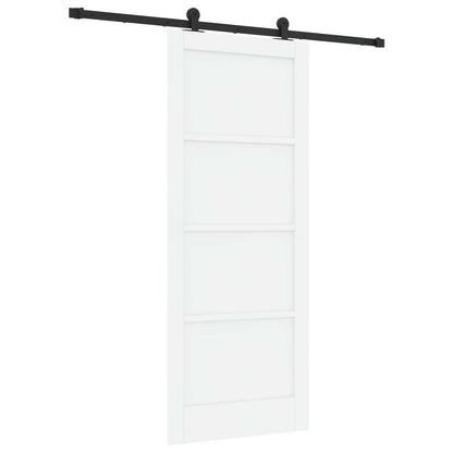 Porta scorrevole Bianco e Nero 83 x 202 cm | homemem39