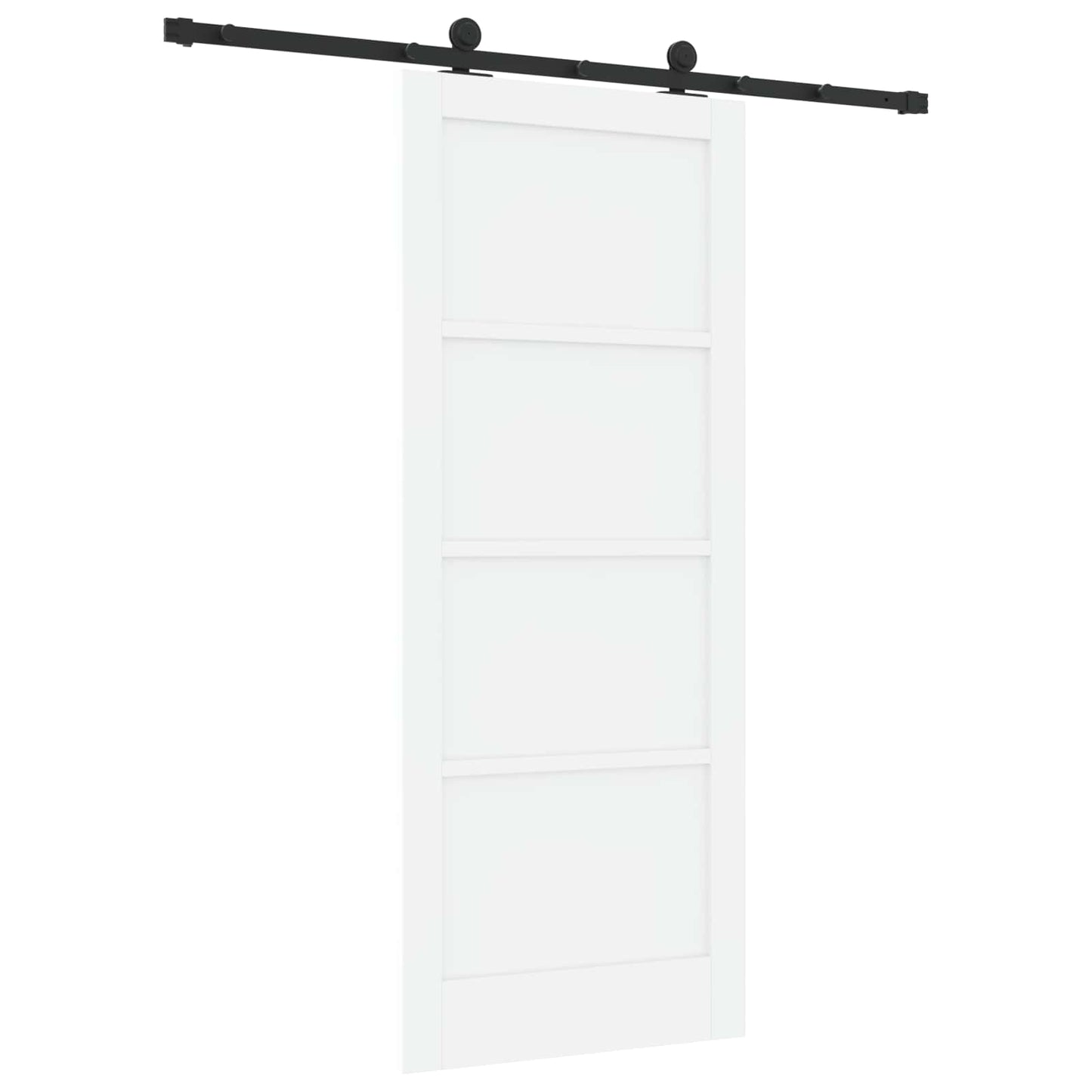 Porta scorrevole Bianco e Nero 83 x 202 cm | homemem39