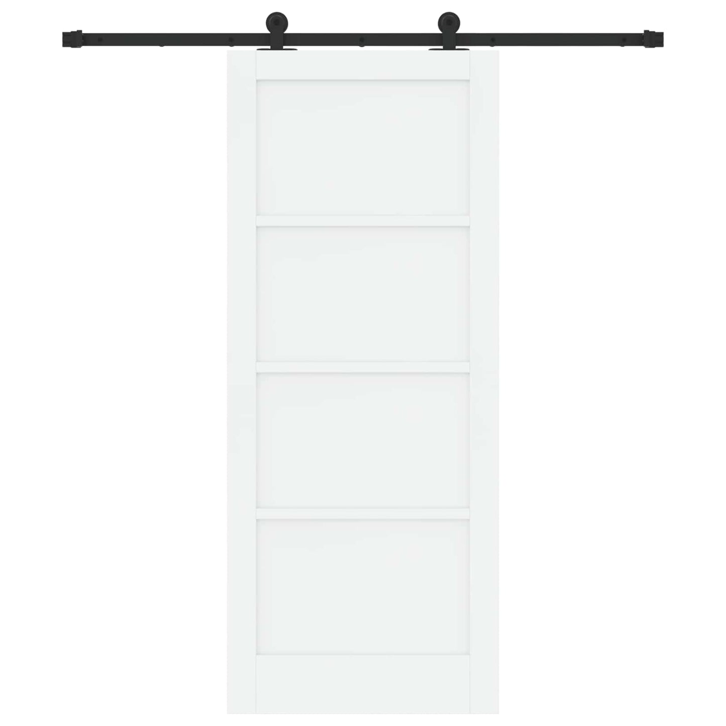 Porta scorrevole Bianco e Nero 83 x 202 cm | homemem39