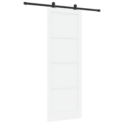 Porta scorrevole Bianco e Nero 83 x 232 cm | homemem39