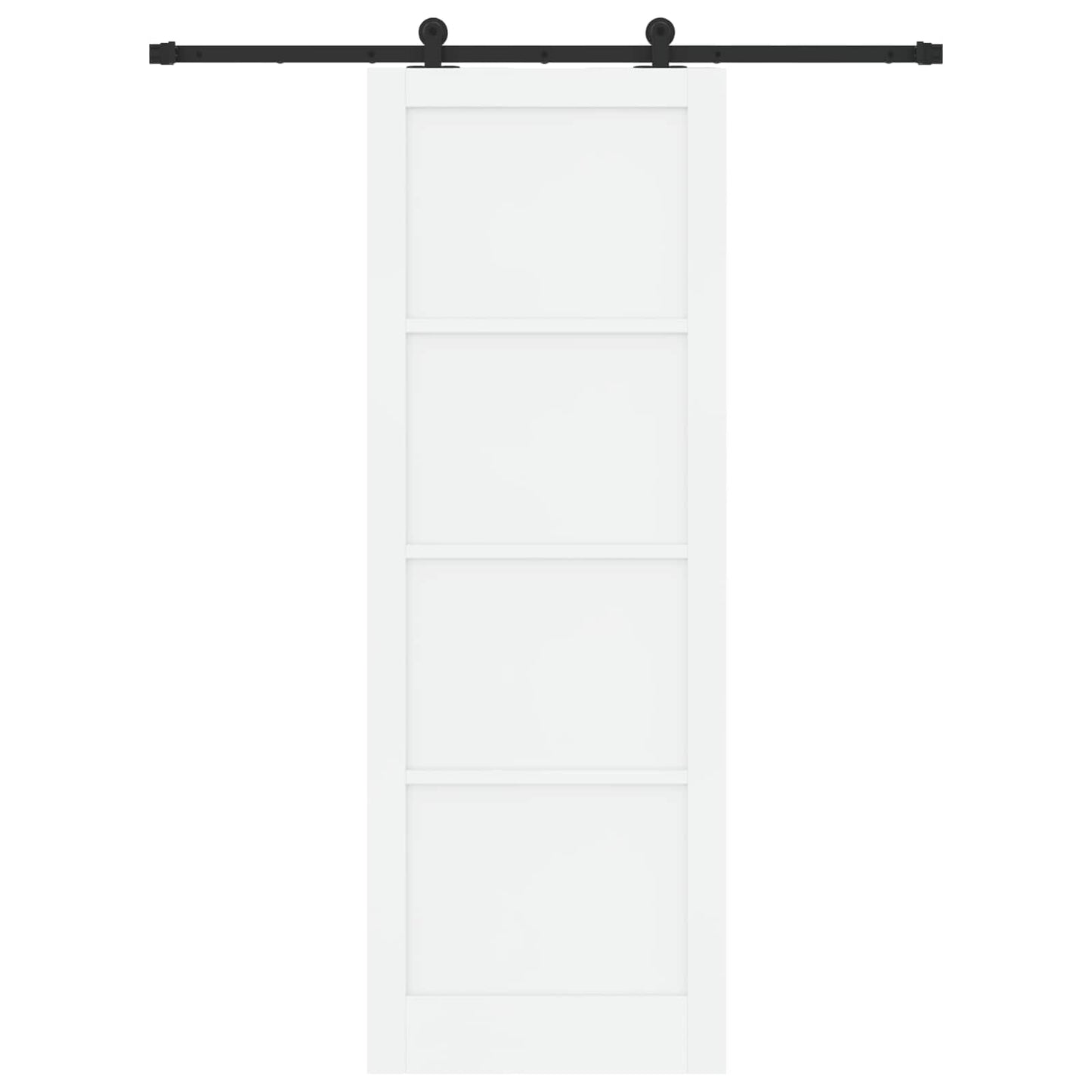 Porta scorrevole Bianco e Nero 83 x 232 cm | homemem39