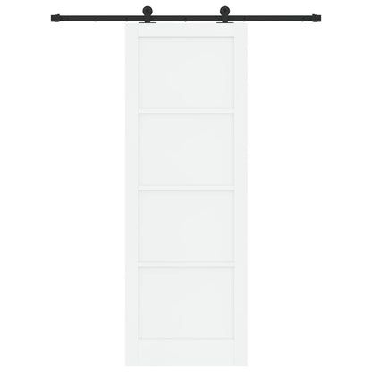 Porta scorrevole Bianco e Nero 83 x 232 cm | homemem39