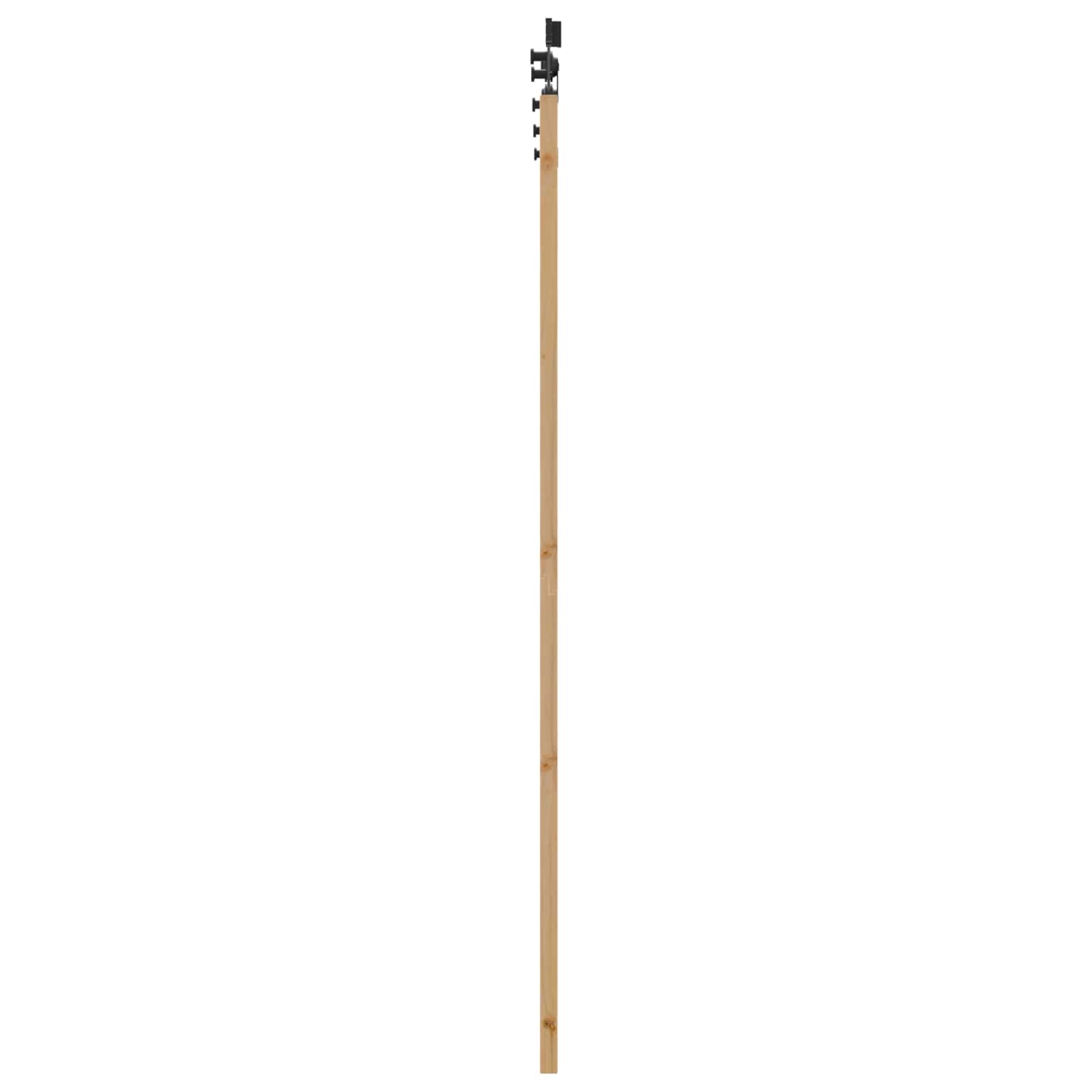 Porta scorrevole Naturale e Nero 73,5 x 211 cm | homemem39