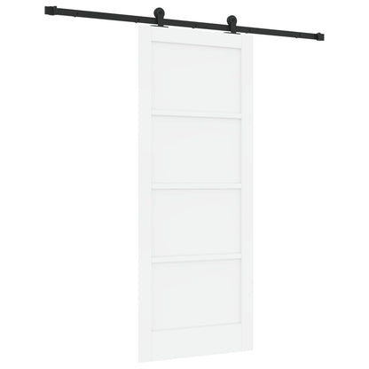 Porta scorrevole Bianco e Nero 83 x 202 cm | homemem39