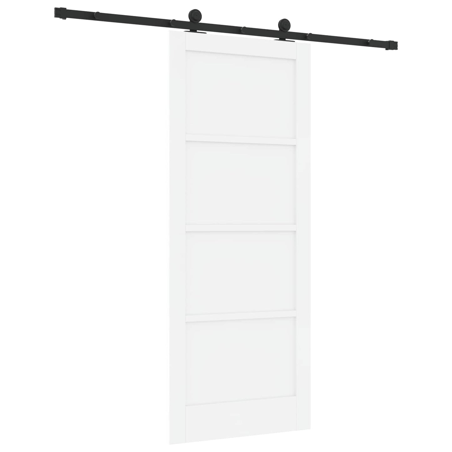 Porta scorrevole Bianco e Nero 83 x 202 cm | homemem39
