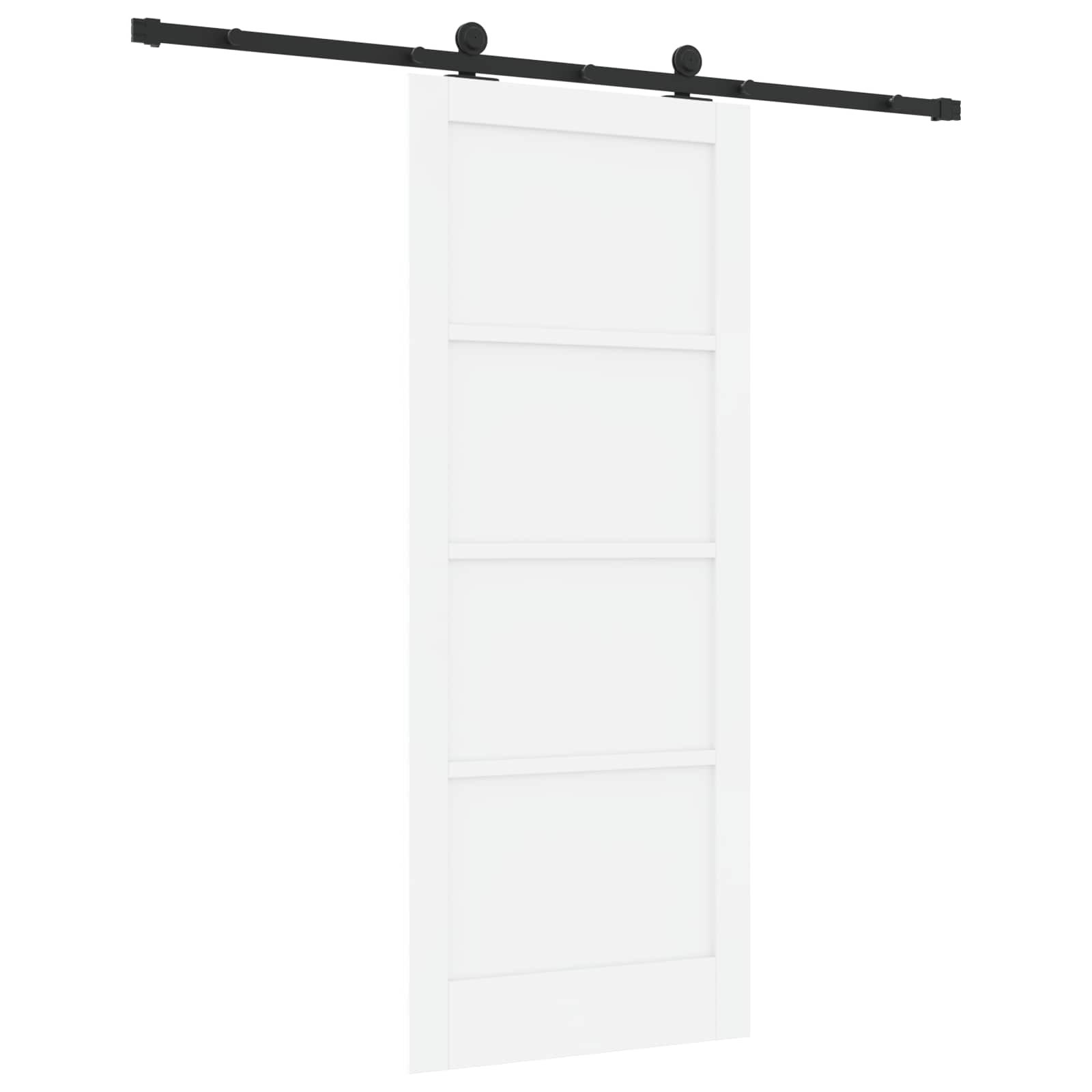 Porta scorrevole Bianco e Nero 83 x 202 cm | homemem39