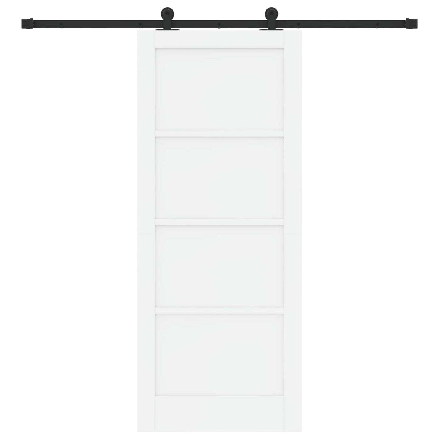 Porta scorrevole Bianco e Nero 83 x 202 cm | homemem39