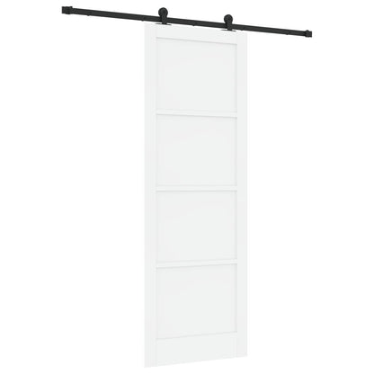 Porta scorrevole Bianco e Nero 83 x 232 cm | homemem39