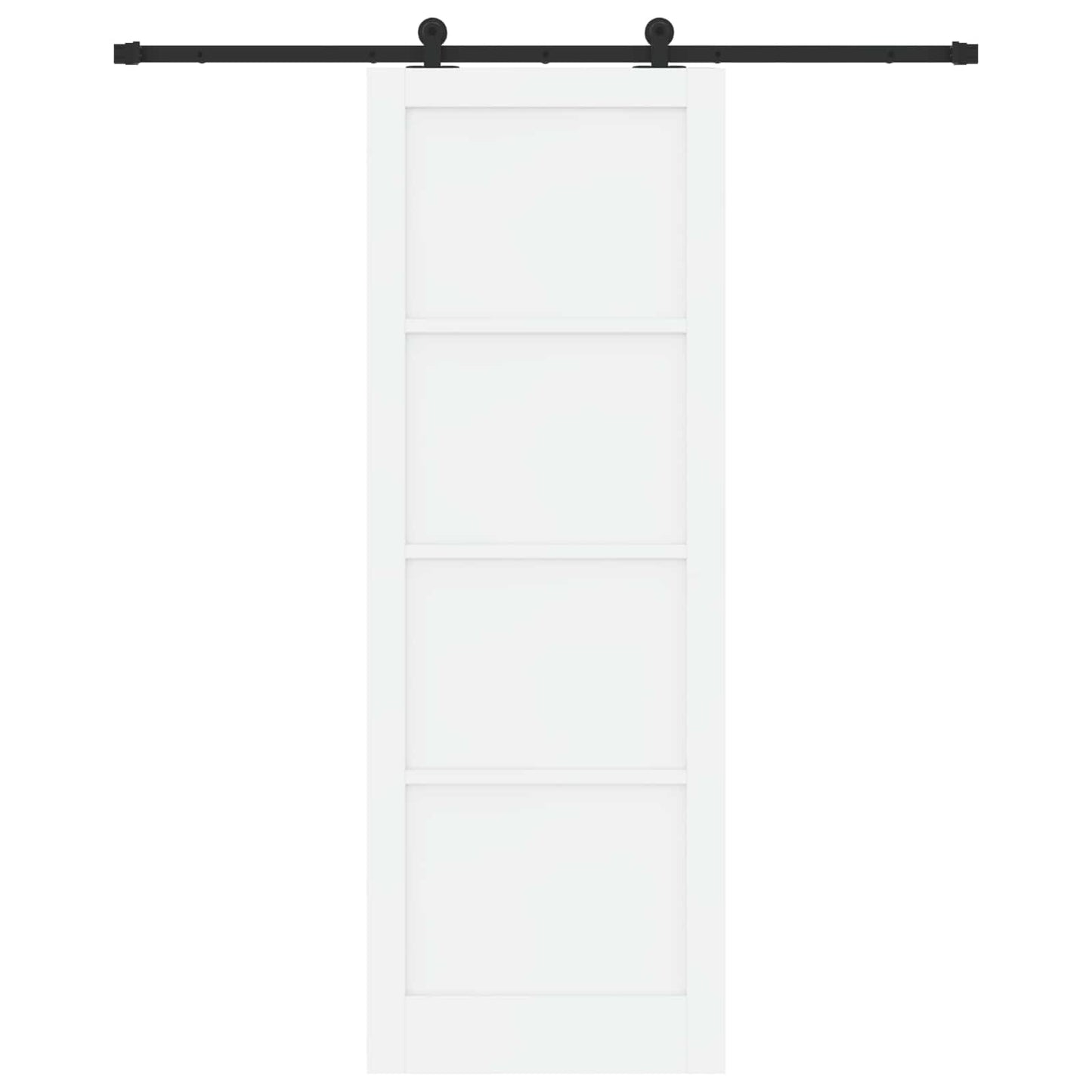 Porta scorrevole Bianco e Nero 83 x 232 cm | homemem39