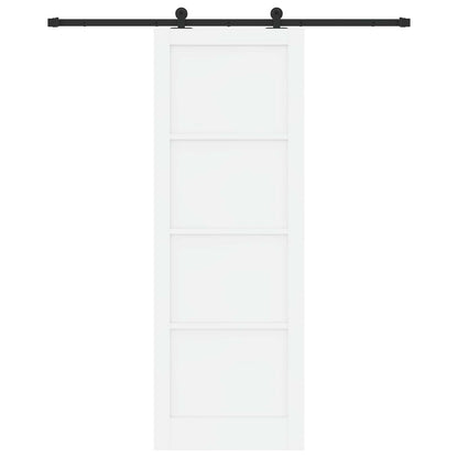 Porta scorrevole Bianco e Nero 83 x 232 cm | homemem39