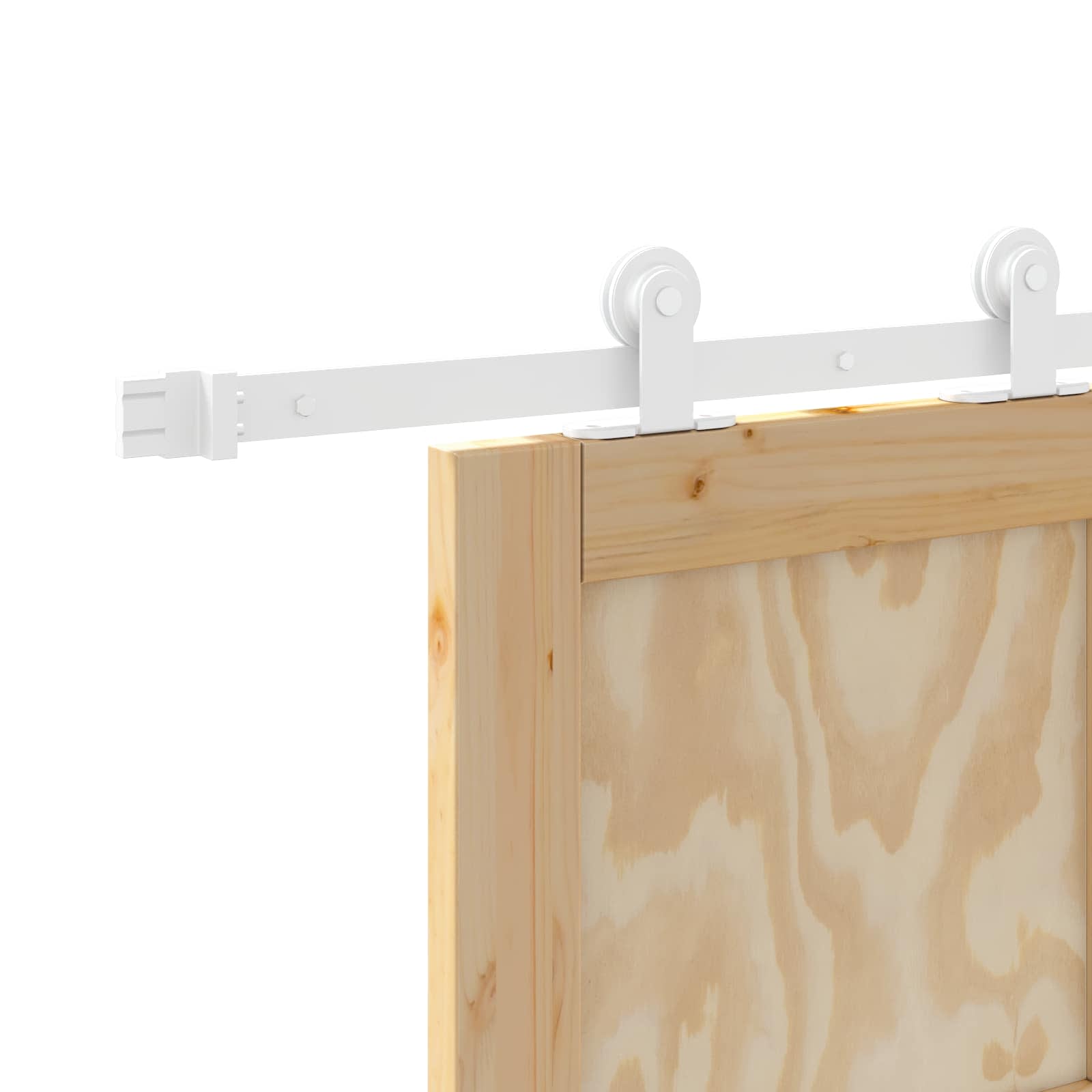 Porta scorrevole Naturale e Bianco 61 x 198,5 cm | homemem39