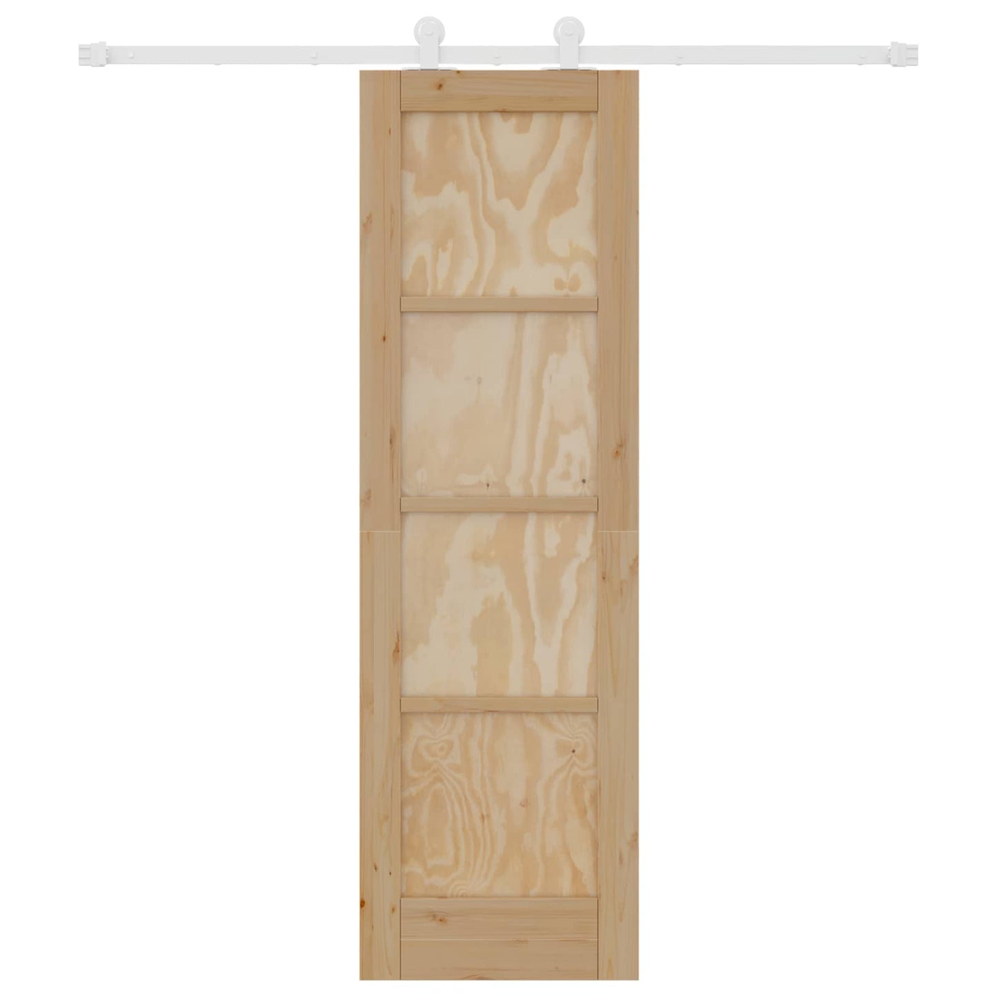 Porta scorrevole Naturale e Bianco 61 x 198,5 cm | homemem39