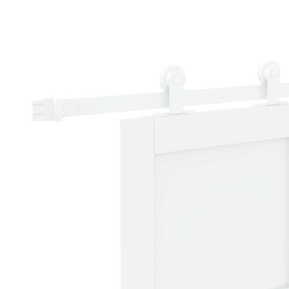 Porta scorrevole Bianco 83 x 202 cm Legno Massello di Pino | homemem39