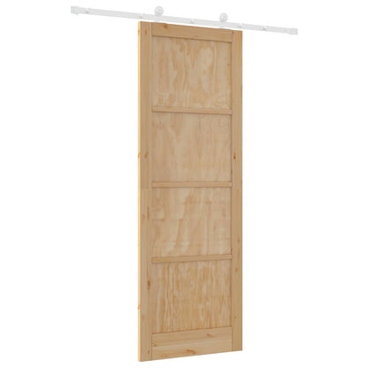Porta scorrevole Naturale e Bianco 83 x 232 cm | homemem39