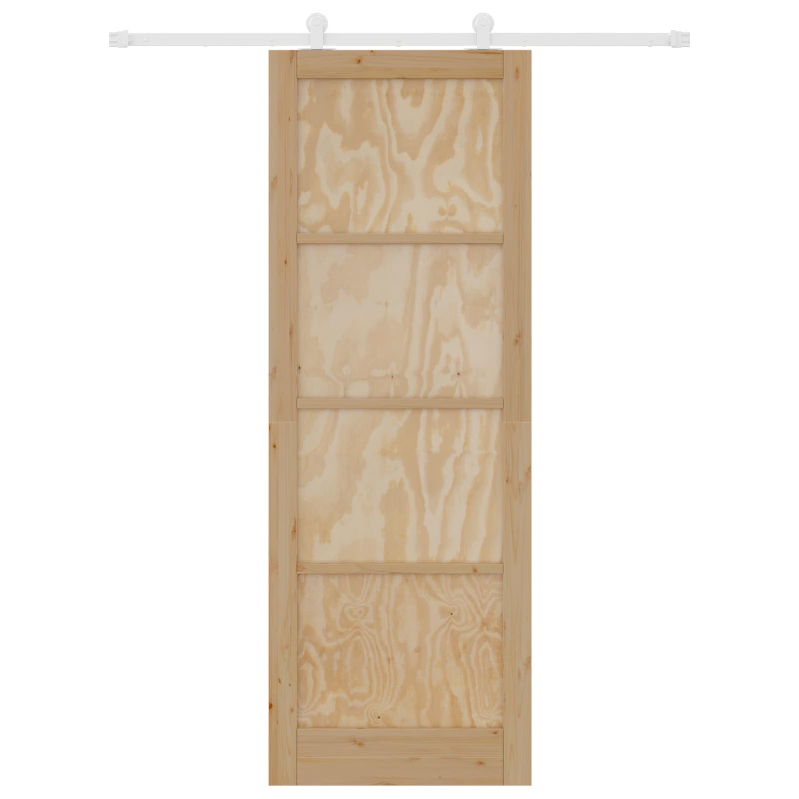 Porta scorrevole Naturale e Bianco 83 x 232 cm | homemem39