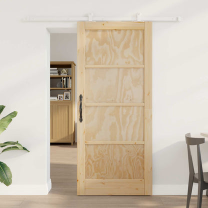Porta scorrevole Naturale e Bianco 86 x 198,5 cm | homemem39