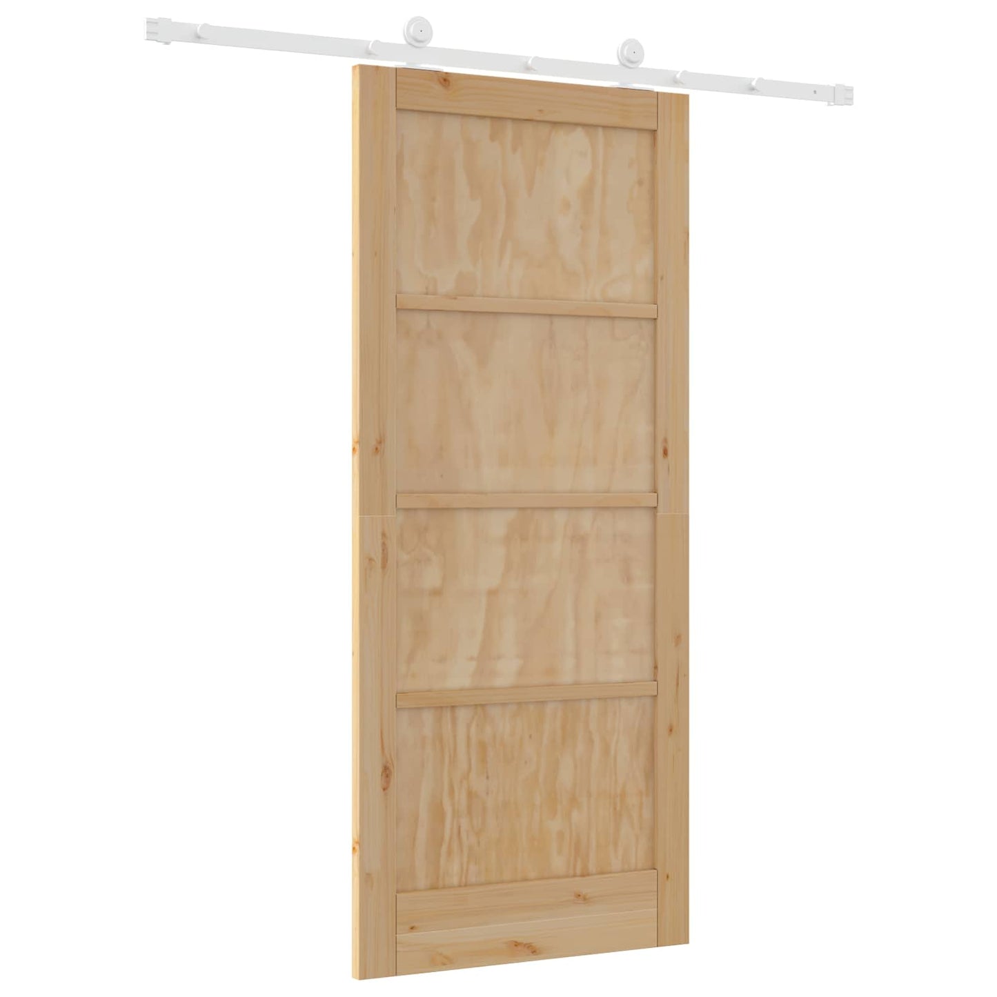 Porta scorrevole Naturale e Bianco 86 x 198,5 cm | homemem39