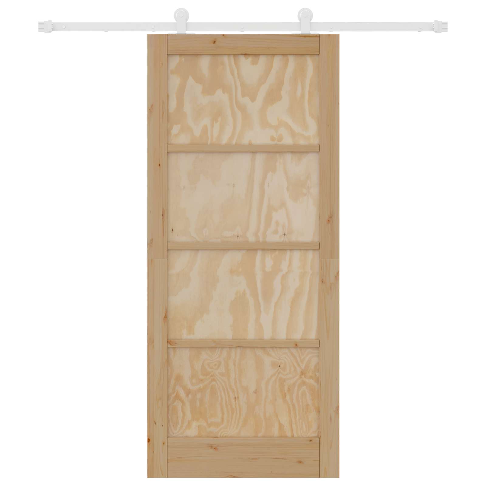 Porta scorrevole Naturale e Bianco 86 x 198,5 cm | homemem39