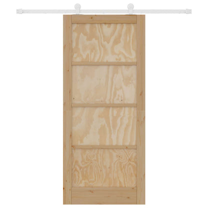 Porta scorrevole Naturale e Bianco 86 x 198,5 cm | homemem39