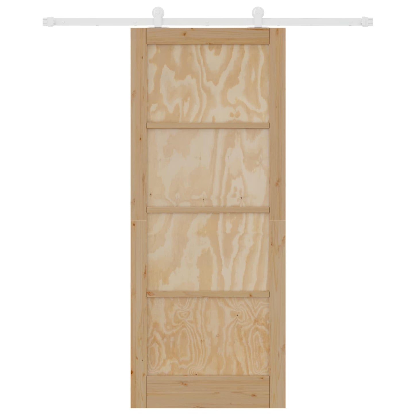 Porta scorrevole Naturale e Bianco 86 x 211 cm | homemem39