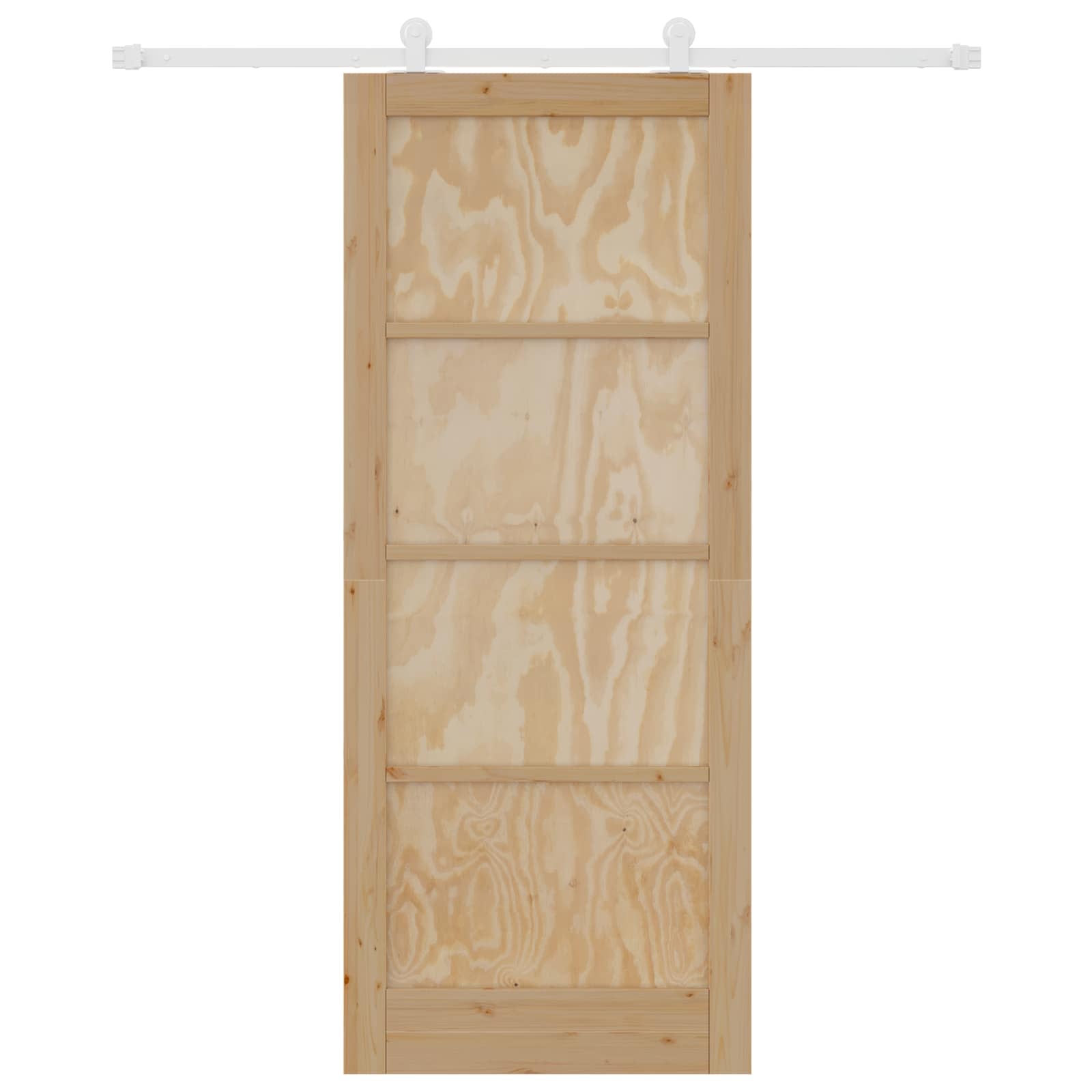 Porta scorrevole Naturale e Bianco 86 x 211 cm | homemem39