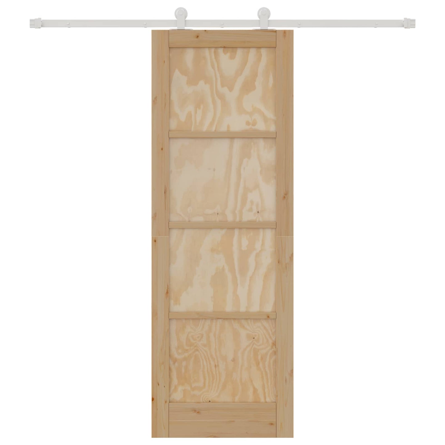 Porta scorrevole Naturale e Bianco 73,5 x 211 cm | homemem39