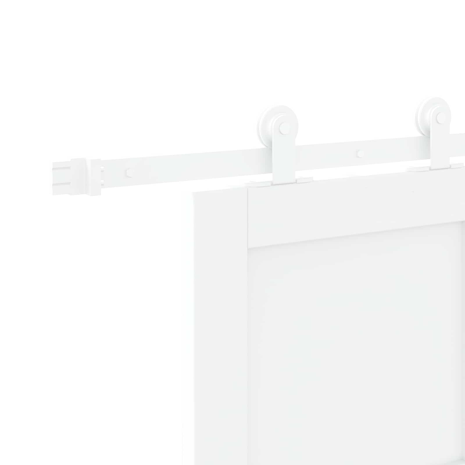 Porta scorrevole Bianco 83 x 232 cm Legno Massello di Pino | homemem39