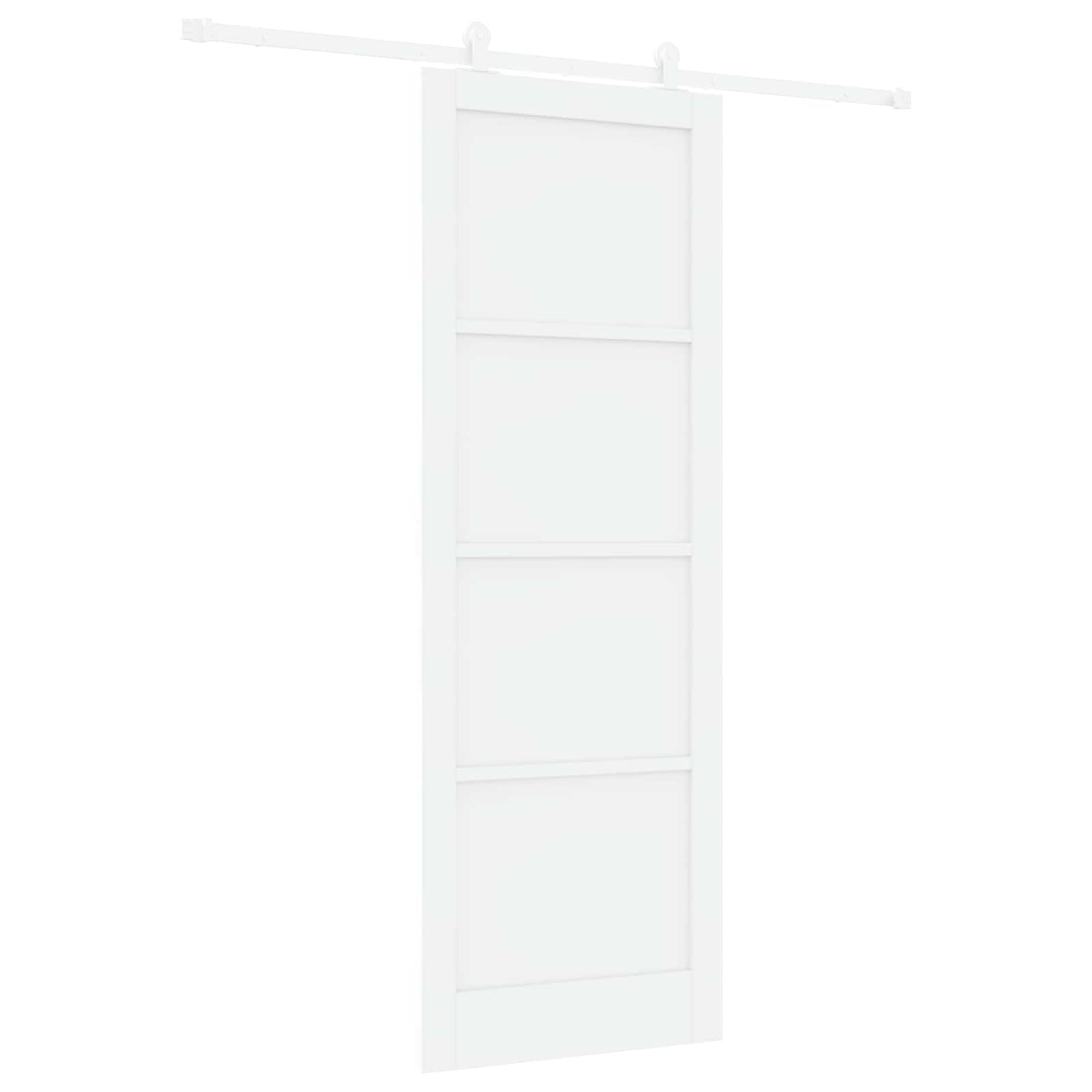Porta scorrevole Bianco 83 x 232 cm Legno Massello di Pino | homemem39
