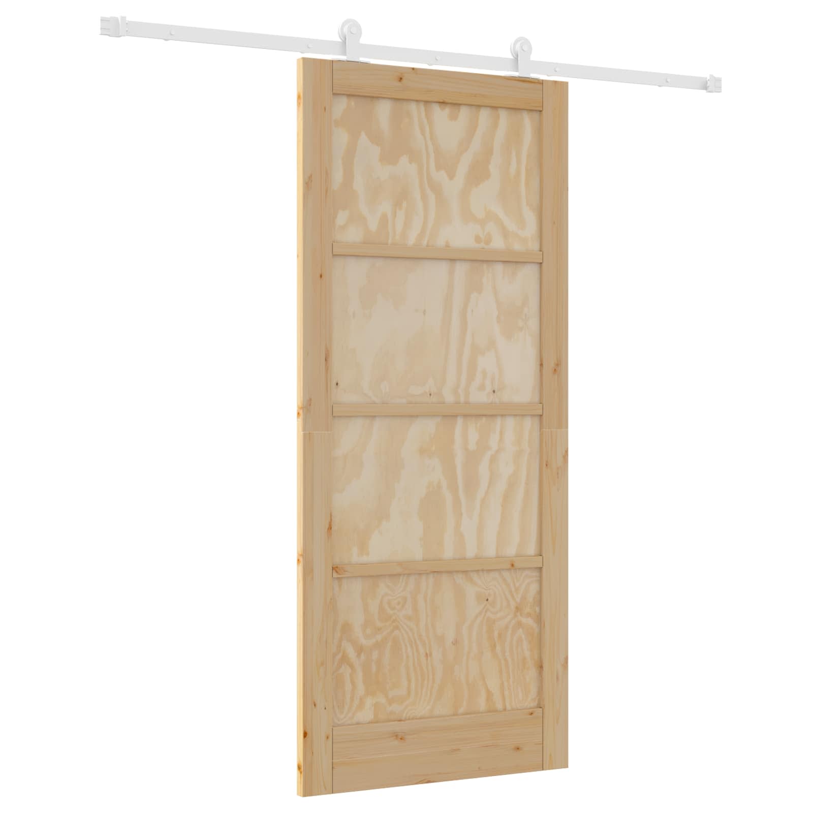 Porta scorrevole Naturale e Bianco 86 x 198,5 cm | homemem39