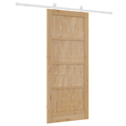 Porta scorrevole Naturale e Bianco 86 x 198,5 cm | homemem39
