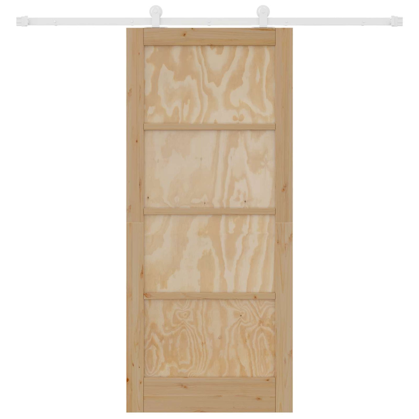 Porta scorrevole Naturale e Bianco 86 x 198,5 cm | homemem39
