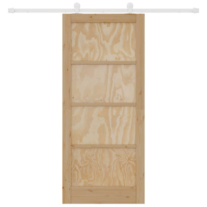 Porta scorrevole Naturale e Bianco 86 x 198,5 cm | homemem39