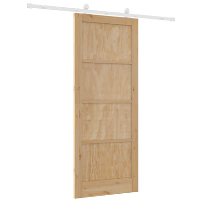 Porta scorrevole Naturale e Bianco 86 x 211 cm | homemem39