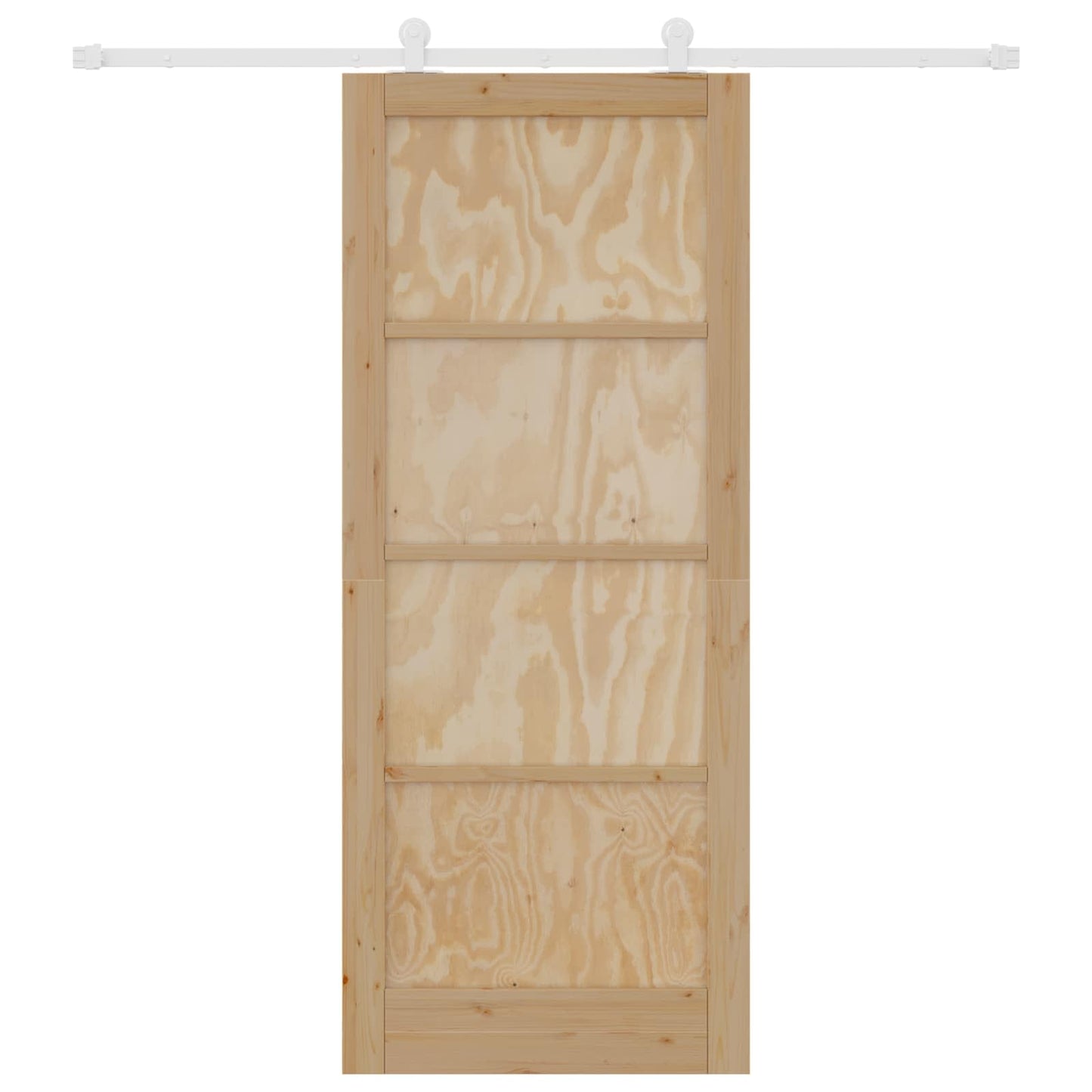 Porta scorrevole Naturale e Bianco 86 x 211 cm | homemem39
