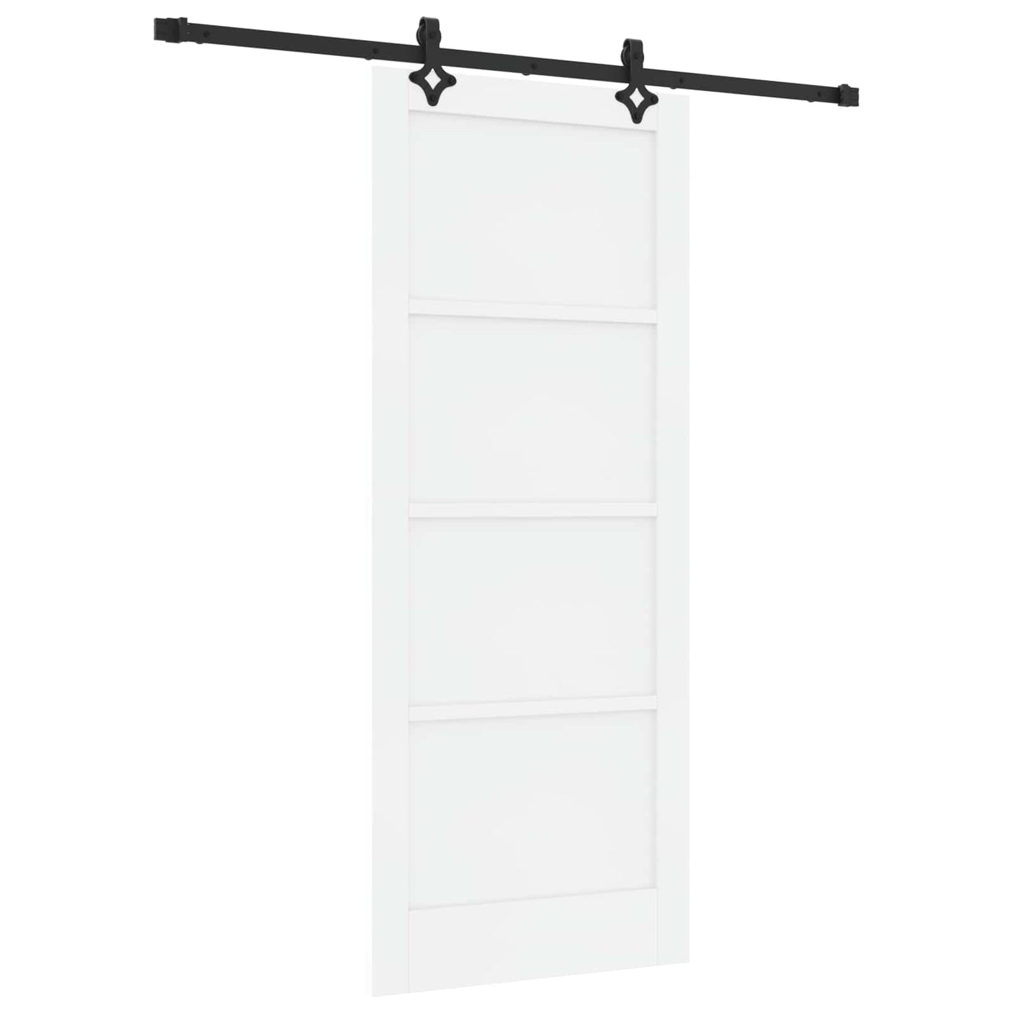Porta scorrevole Bianco e Nero 83 x 202 cm