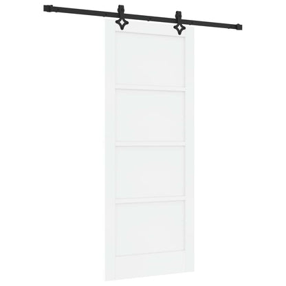 Porta scorrevole Bianco e Nero 83 x 202 cm